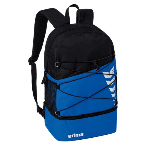 Erima Six Wings Rucksack new royal / schwarz mit Bodenfach